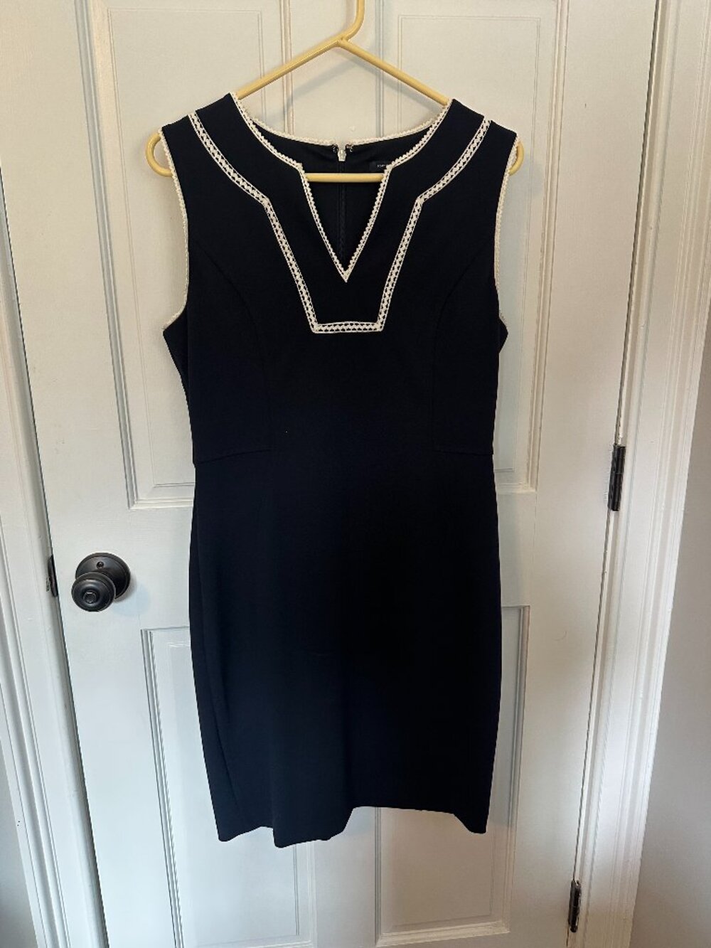 Tommy Hilfiger Scuba Crepe Crochet-Trim Sheath Dress